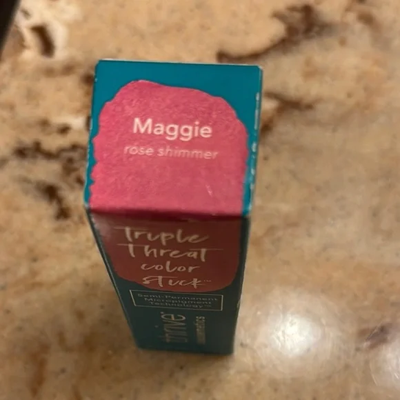 Thrive Causemetics Pink Blush Stick in Maggie Rose Shimmer - Picture 2 of 4